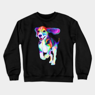 Colorful Beagle Crewneck Sweatshirt